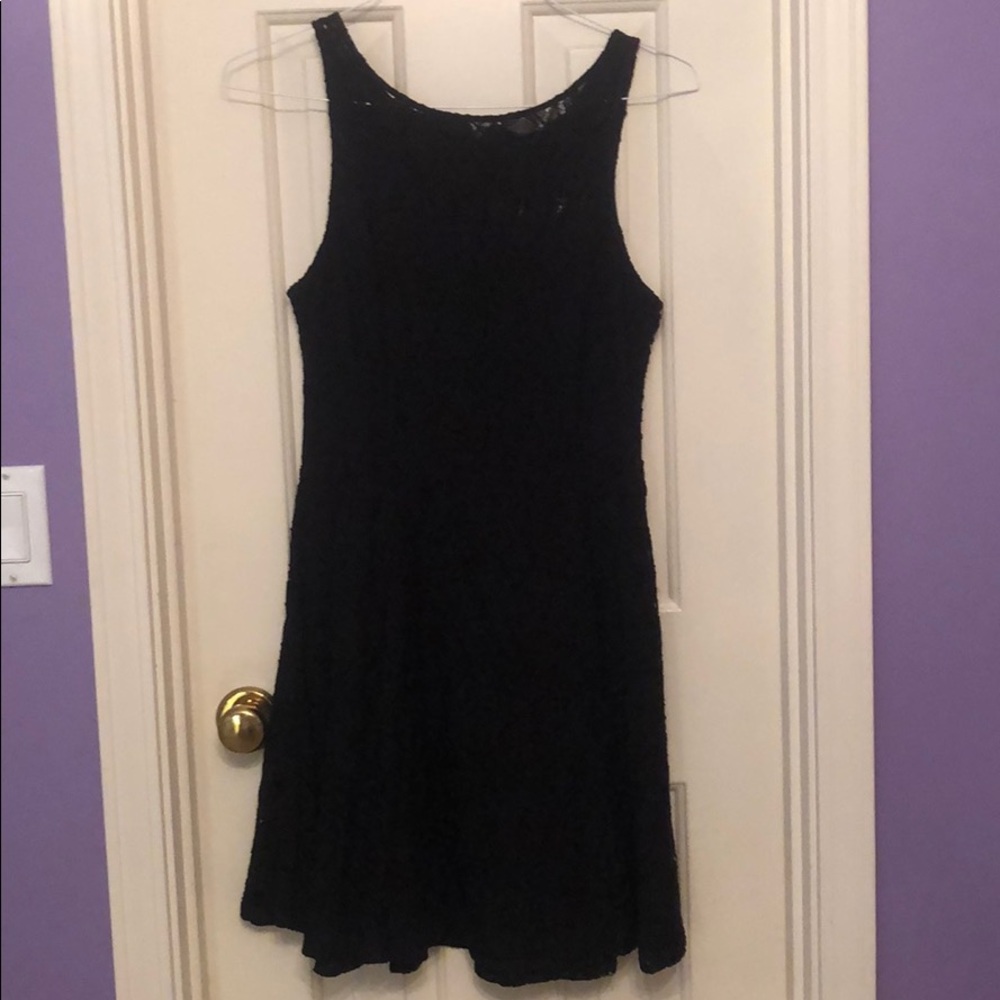 Black lace dress